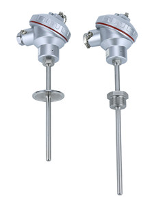 เครื่องส่งสัญญาณอุณหภูมิ <span class=keywords><strong>PT100</strong></span> 4-20mA แบบรวมในตัว หัววัดความต้านทานความร้อนชนิดแพลตตินัม K-type แบบมีเกราะป้องกัน พร้อมเซ็นเซอร์วัดอุณหภูมิ WBF รับประกัน 3 ปี - Product Image 1