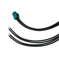 Câble coaxial HFM Quad femelle droit vers HFM Quad femelle, assemblage RG174LL 50 Ohm DC-3GHz pour caméra de voiture