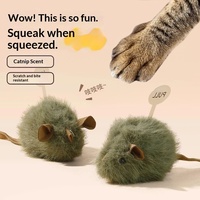 Jouet pour chat, souris en peluche, induction intelligente, lumière tactile, simulation sonore, rembourrage en coton PP, modèle de hauteur 11CM-30CM, LS001, vente en gros