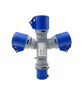 Aoda 250V Caravan Công Nghiệp 3 cách cắm ổ cắm kết nối nhiều ổ cắm <span class=keywords><strong>Adaptor</strong></span> 16A 3P - Product Image 3