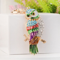 Porte-clés créatif hibou personnalisé avec logo, nouveau modèle, accessoire de sac tendance pour clé de voiture