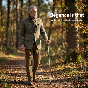 <span class=keywords><strong>Canne</strong></span> <span class=keywords><strong>de</strong></span> marche réglable confortable - Conception pliable autoportante pour l'extérieur, matériau en <span class=keywords><strong>fibre</strong></span> <span class=keywords><strong>de</strong></span> <span class=keywords><strong>carbone</strong></span>, capacité <span class=keywords><strong>de</strong></span> charge <span class=keywords><strong>de</strong></span> 100 kg, impression UV - Product Image 2