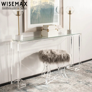 WISEMAX FURNITURE Nordic toletta mobili moderni in acrilico tavoli consolle in vetro di plastica acrilica trasparente per soggiorno - Product Image 1