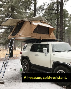 Tente de toit entièrement automatique pour 4 personnes, tente de toit souple pour voiture, imperméable, résistante au froid, quatre saisons, une chambre, <span class=keywords><strong>équipement</strong></span> de <span class=keywords><strong>camping</strong></span> en plein air - Product Image 6