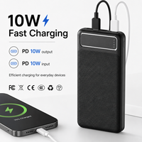 Banco de Energía de 10000 mAh para Regalos Corporativos, Cargador de Teléfono de 10000 mAh, Logotipo Personalizado, Venta al Por Mayor de Fábrica, CE RoHS FCC para Compradores Comerciales