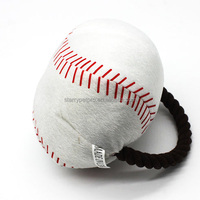 Fabricants fournitures directes son pour animaux de compagnie balle grinçante en peluche mignon doux interactif traiter en peluche corde chien jouet