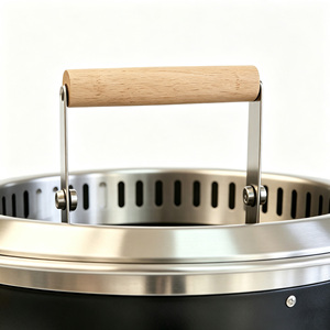 Barbecue <span class=keywords><strong>Plancha</strong></span> en Acier Inoxydable de Haute Qualité à Hauteur Réglable pour Camping, Bois de Chauffage et Charbon de Bois - Product Image 2