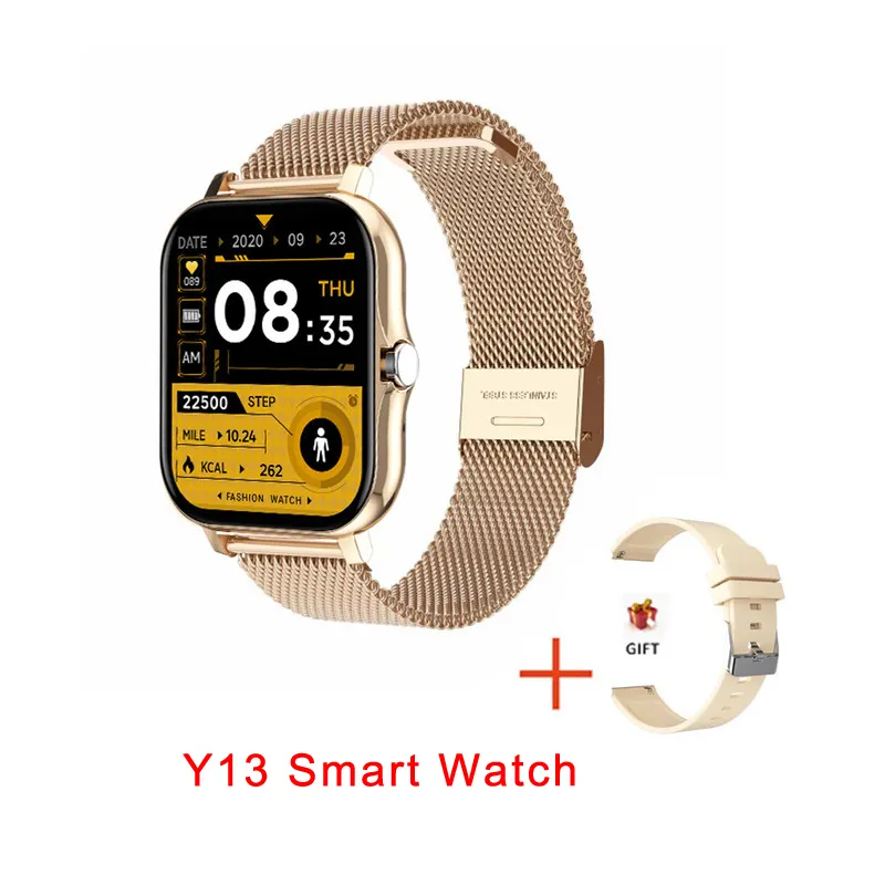 2023 Y13 Popular Cheap Price Smart Watch Fitness Sports Waterproof BT Call LED Smart Watch with Big Screen iOS and Android