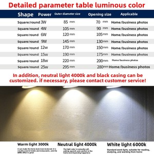 Hiện đại 2cm siêu mỏng 10W <span class=keywords><strong>LED</strong></span> Downlight 4000K Đèn trần lõm với cơ thể nhôm 7.5mm cutout cho phòng tắm trong nhà - Product Image 3