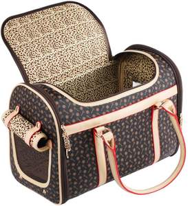 Sac de voyage pour chien et chat personnalisé en usine, PU solide, bandoulière, sac à main respirant, sac à dos écologique pour animaux de compagnie, porte-chien de luxe - Product Image 1