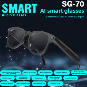 Gafas Inteligentes SG70 con Protección Anti-Luz Azul, Auriculares Inalámbricos, Cámara Wifi, Traductor IA, Grabación de Fotos y Vídeos, Auriculares con <span class=keywords><strong>Audio</strong></span> - Product Image 3