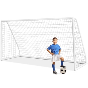 Porterías <span class=keywords><strong>de</strong></span> fútbol <span class=keywords><strong>de</strong></span> <span class=keywords><strong>metal</strong></span> <span class=keywords><strong>de</strong></span> 12x6 pies para patio trasero, poste <span class=keywords><strong>de</strong></span> fútbol, portería <span class=keywords><strong>de</strong></span> fútbol portátil - Product Image 1