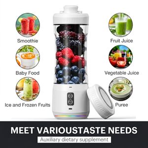 Nouveau Mixeur de Voyage Portable 600ml, Recharge USB Rapide, Alimenté par Batterie, Modes Mixage et Pulse, pour Smoothies, Idéal pour les Voyages et la Maison, Logo OEM - Product Image 2