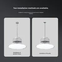 Éclairage LED anti-éblouissement sans ombre IP65 pour terrain de basket-ball, courts de badminton intérieurs, gymnases, angle de faisceau de 120°, éclairage suspendu 220V