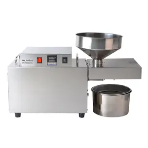 Máquina de prensado automático de aceite S10, uso comercial/doméstico, Industrial, 10-15 kg/h, prensa en frío/caliente