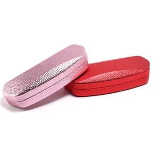 Étui à lunettes Conchen rectangulaire en cuir PU texture litchi, fermeture à rabat, pour le rangement des lunettes, été 2024 - Product Image 2