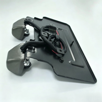 Support de plaque d'immatriculation arrière avec éclairage de plaque d'immatriculation, accessoires de carrosserie tout-terrain pour Toyota Land Cruiser LC71 LC76 LC78