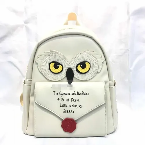 Burung Hantu untuk Wanita Tas Ransel Tas Sekolah Sihir Tas Bahu Harry Film Terkenal Tas Hadiah Anime Hedwig