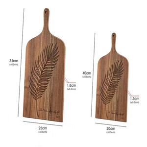 Solid Wood Steak Board Rectangle Durable Home Party Use - Product Image 4