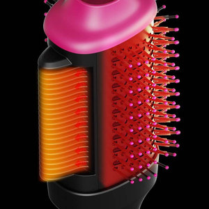 Peigne chauffant électrique professionnel avec contrôle intelligent de la température, <span class=keywords><strong>brosse</strong></span> en nylon, étanche, pour usage domestique et en salon - Product Image 4
