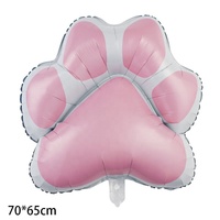 Nouveaux ballons gonflables à hélium, grands, mignons animaux, chiens, patte d'os, ballons en aluminium, rose, gris, noir, patte de chien, ballon en aluminium