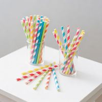 Pailles jetables personnalisables en pâte de bois écologiques et recyclables, sans danger pour les aliments, pour restaurants et événements