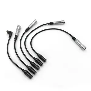 Juego de cables de bujía de silicona para motor automático Cable de bobina de encendido para Toyota Nissan Hyundai KIA Mitsubishi