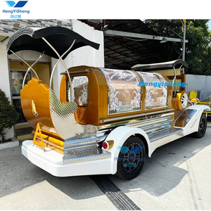 Carro de caballos de ataúd blanco y negro Transporte especial Carro funerario de caballos Carro funerario eléctrico al por mayor - Product Image 3