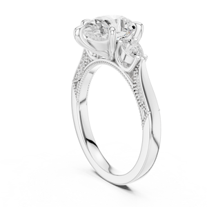 แหวนเพชรแล็บโกรว์ทองคำ 10Kt 14Kt 18Kt 22Kt สำหรับผู้หญิง ชุบโรเดียม เหมาะสำหรับงานแต่งงาน งานหมั้น และวันครบรอบ - Product Image 3