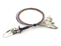 Connecteur circulaire à 12 cœurs FTTA IP67 J599 MT, étanche pour extérieur, avec fiche et prise, pour câble de raccordement à fibre optique, directement de l'usine