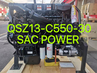 Ensemble complet de moteur diesel à commande électronique Dongfeng DCEC Cummins QSZ13-C550, moteurs QSZ 13 complets