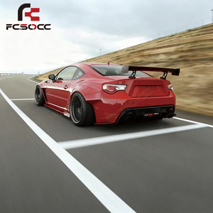 Kit de Carrocería para Toyota GT86 Subaru BRZ 13-19, Estilo <span class=keywords><strong>Rocket</strong></span> <span class=keywords><strong>Bunny</strong></span> V1, FRP, Alerón Delantero, Guardabarros, Faldones Laterales, Difusor Trasero - Product Image 5