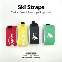 Sangle de transport réglable en nylon pour bâtons de ski/snowboard, avec logo personnalisé, colorée, professionnelle, durable et écologique pour hommes