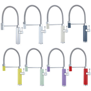 Modern Pull Down Kitchen Faucet 60cm Flexible Hose Single Handle Ceramic Valve Deck Mounted Hot Cold Water - Product Image 3