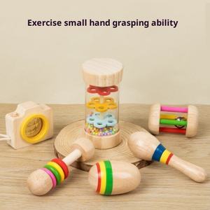 Juguete de Sonajero para Bebés y Niños Pequeños, Juego de Cinco Piezas para el Desarrollo Auditivo y la Educación Temprana, Regalo de <span class=keywords><strong>Nacimiento</strong></span>, Juguetes Suaves al por Mayor - Product Image 3