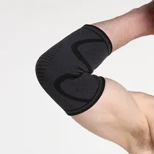 Factory supply young elderly elastic breathable workout arm slimming shaper wrap elbow brace compression sleeve covers support