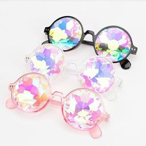 Disco mosaico di <span class=keywords><strong>occhiali</strong></span> da sole con montature rosse e rosa caleidoscopio per feste <span class=keywords><strong>occhiali</strong></span> da vista Lentes De Sol - Product Image 1