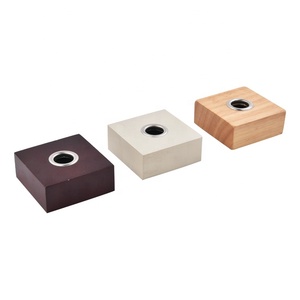 Mới Đến Tùy Chỉnh Nến Phổ Biến Chứa Màu Đen Bằng Gỗ Sậy Khuếch Tán Cap - Product Image 2