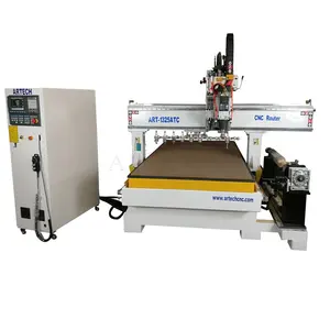 Artechcnc çin 3d ağaç İşleme Atc Cnc Router makine otomatik araçları değişiklikleri 1325 atc oyma makinesi