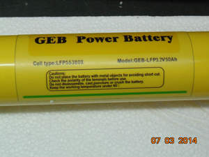 GEB <strong>3</strong>,2 v 50Ah 55380s cylindrical element for 12 V/24 V/36 V/48 V 50Ah LiFePO4 battery for solar power system and electric <strong>car</strong> - Product Image 2