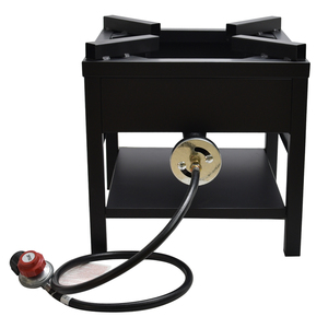 Draagbare buiten-gasfornuis op LPG met drukregelklep, energiezuinig, één brander, campingkooktoestel - Product Image 1