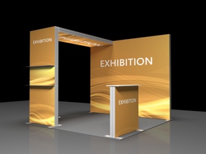Aozhan Seg Frame Led Light Box <span class=keywords><strong>Expo</strong></span> <span class=keywords><strong>Display</strong></span> Booth Soportes de exposición Cajas de iluminación para publicidad de ferias comerciales 3*3 Stand - Product Image 3