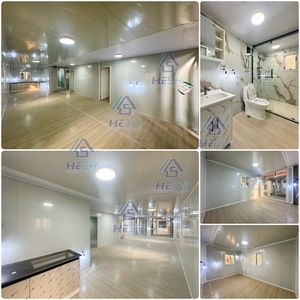 บ้านสำเร็จรูปแบบพับได้ขนาด 20 ฟุต 2 ห้องนอน กันน้ำ ผลิตจากแผ่น PU แซนวิชขนาด 75 มม. แบบโมดูลาร์ - Product Image 4