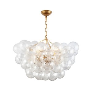 Lámpara de Techo Moderna de Hierro y Vidrio Personalizada de Fábrica, Iluminación de Bola Redonda para Comedor, Dormitorio y Cocina - Product Image 2