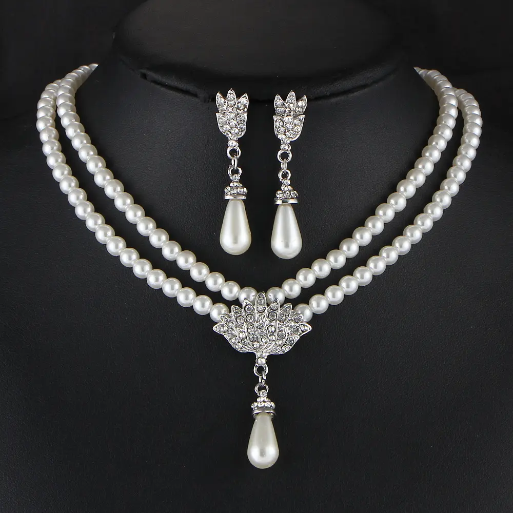 Модные ювелирные наборы, женское жемчужное ожерелье для женщин, оптовая продажа N99265
