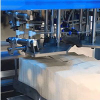 Machine à fabriquer des serviettes en papier, contrôlée par PLC, pour moteur et moteur de machine, 300 pièces/min, 380V, usage restaurant