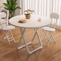 Mesa de Comedor Plegable Extensible de Lujo, Blanca, Pequeña, Minimalista y Moderna para Balcón, Hogar, Apartamento, Dormitorio, Interiores y Exteriores