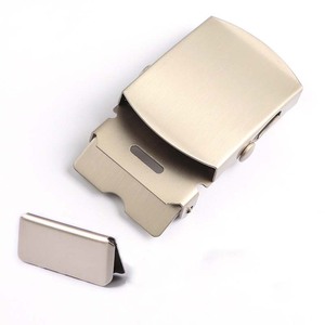 Logo personnalisé 35mm qualité supérieure lisse or argent Web Ceinture <span class=keywords><strong>boucle</strong></span> coulissante en <span class=keywords><strong>fer</strong></span> avec clip arrière - Product Image 3