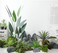 Arbres artificiels, plantes artificielles, feuilles de canna vertes, décoration murale verte d'intérieur, décoration de jardin à domicile, plantes artificielles