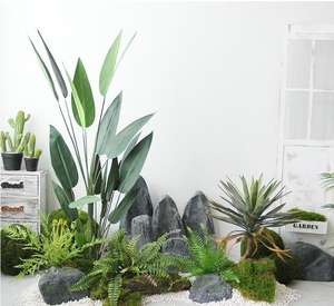 Árboles Artificiales Decorativos, Planta Artificial de Canna del Viajero Blanca, Decoración de Pared Verde, Gran Cobertizo de Jardín, Tronco de Árbol Artificial - Product Image 3